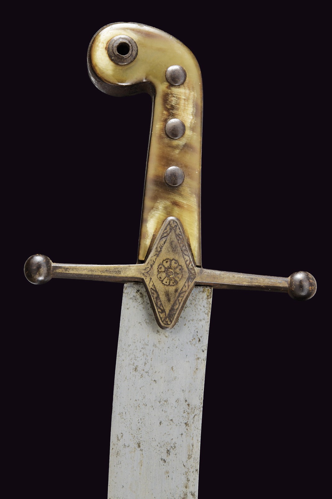 Sciabola alla mamelucca, ferro, lunghezza 87 cm, Austria, Prima metà del XIX secolo