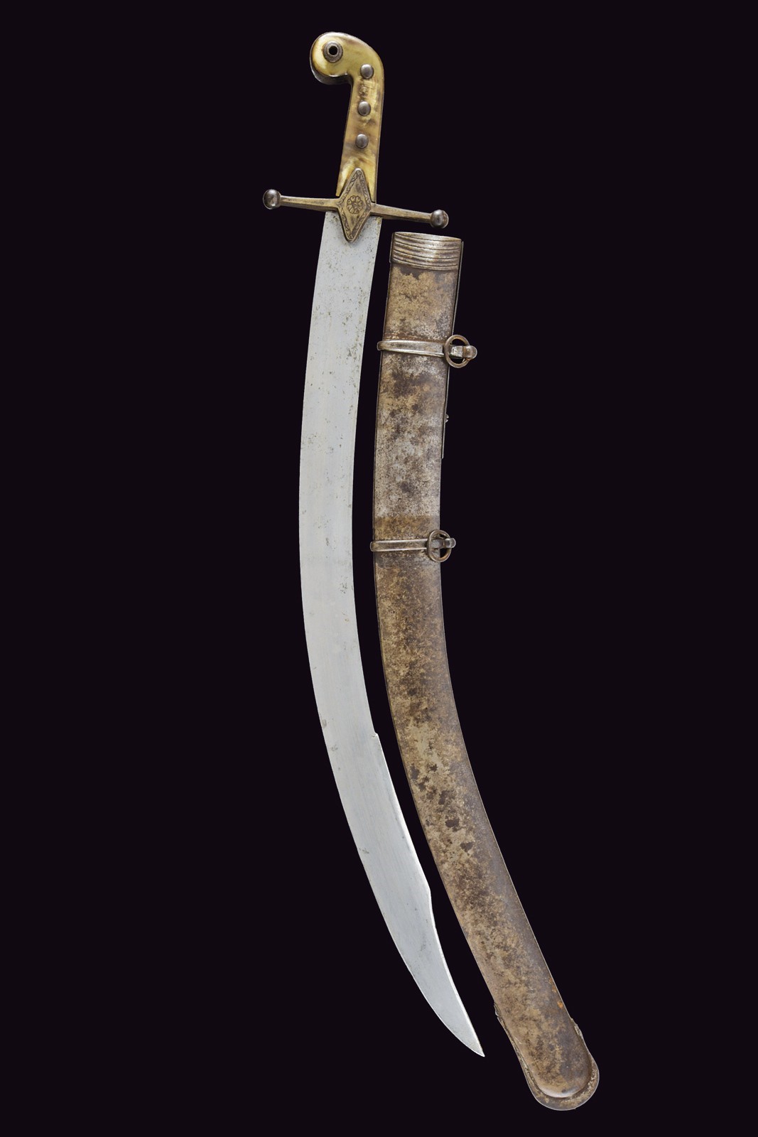 Sciabola alla mamelucca, ferro, lunghezza 87 cm, Austria, Prima metà del XIX secolo