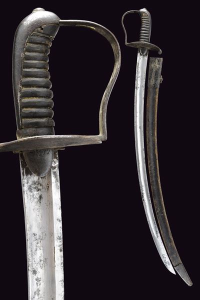 Sciabola da abbordaggio, ferro, lunghezza 100 cm, metà XIX secolo