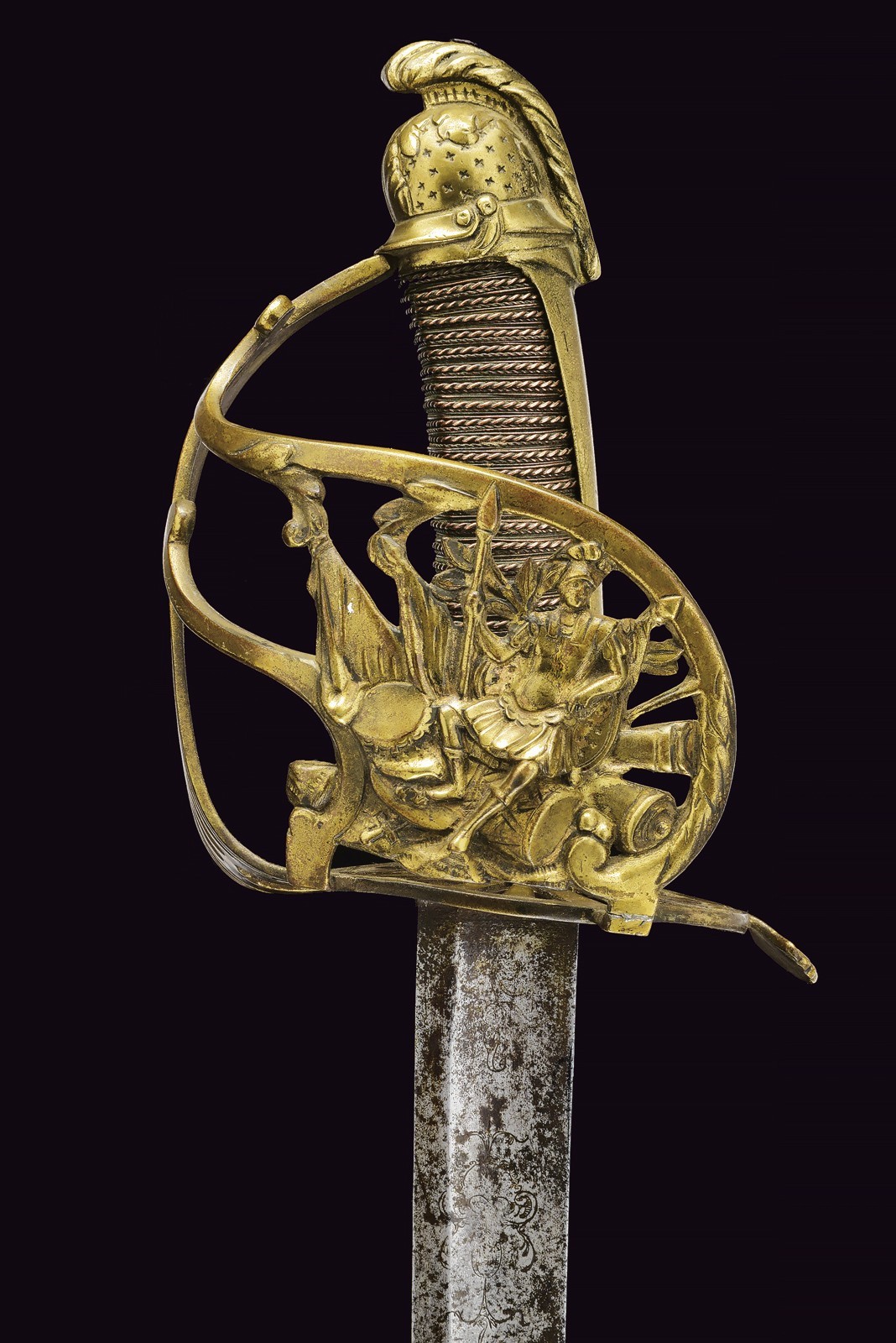 Sciabola di epoca rivoluzionaria, Francia, lunghezza 93.5 cm, fine XVIII secolo