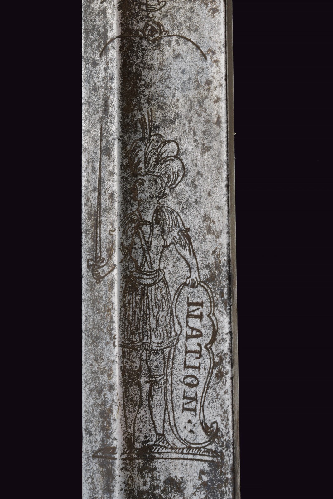 Sciabola di epoca rivoluzionaria, Francia, lunghezza 93.5 cm, fine XVIII secolo