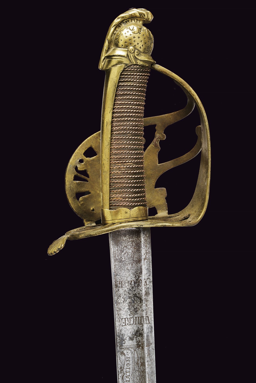 Sciabola di epoca rivoluzionaria, Francia, lunghezza 93.5 cm, fine XVIII secolo