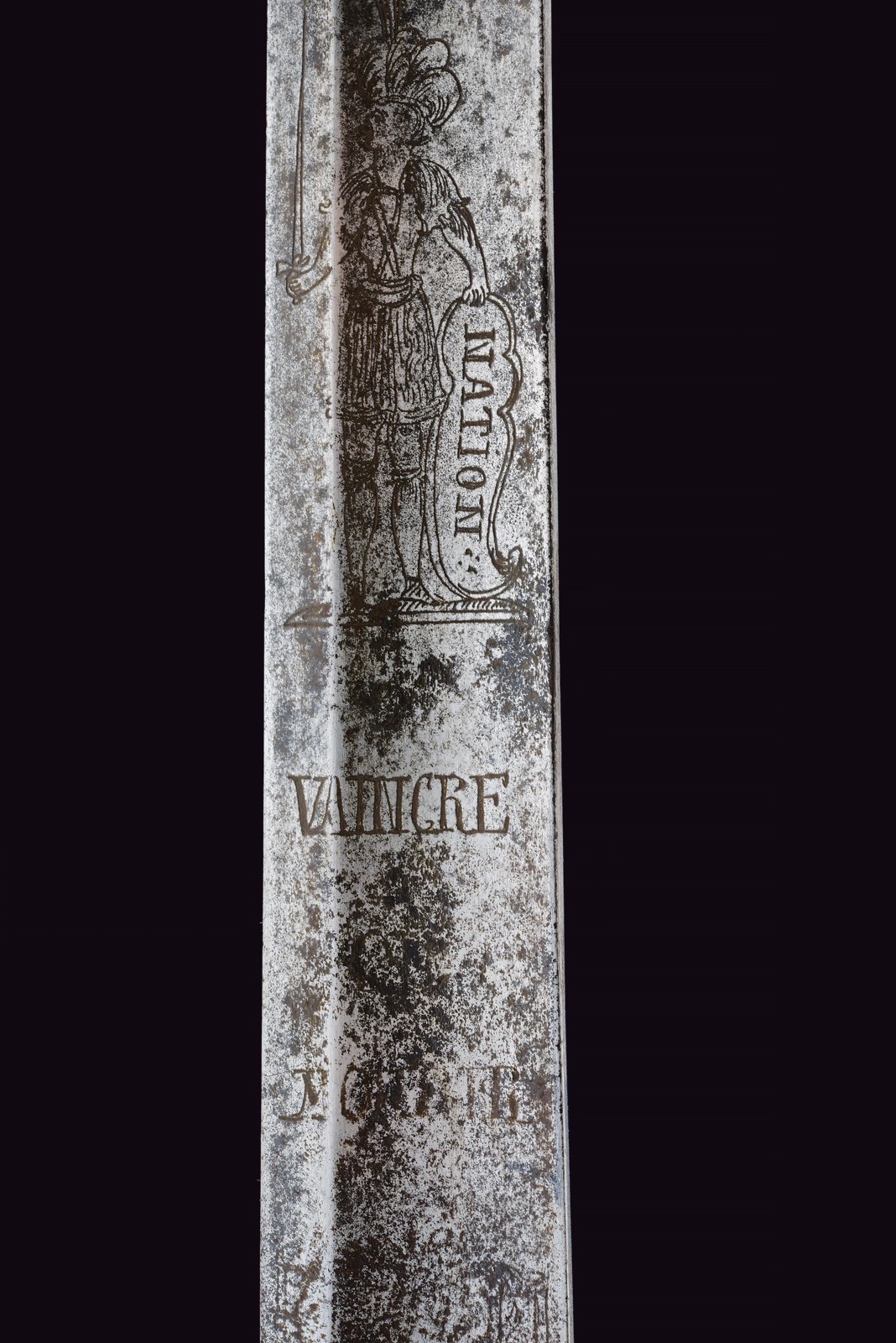 Sciabola di epoca rivoluzionaria, Francia, lunghezza 93.5 cm, fine XVIII secolo