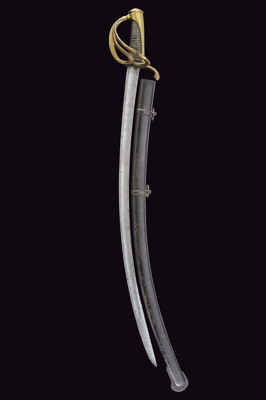 Sciabola da ufficiale di cavalleria di tipo AN XI, Germania, circa 1815