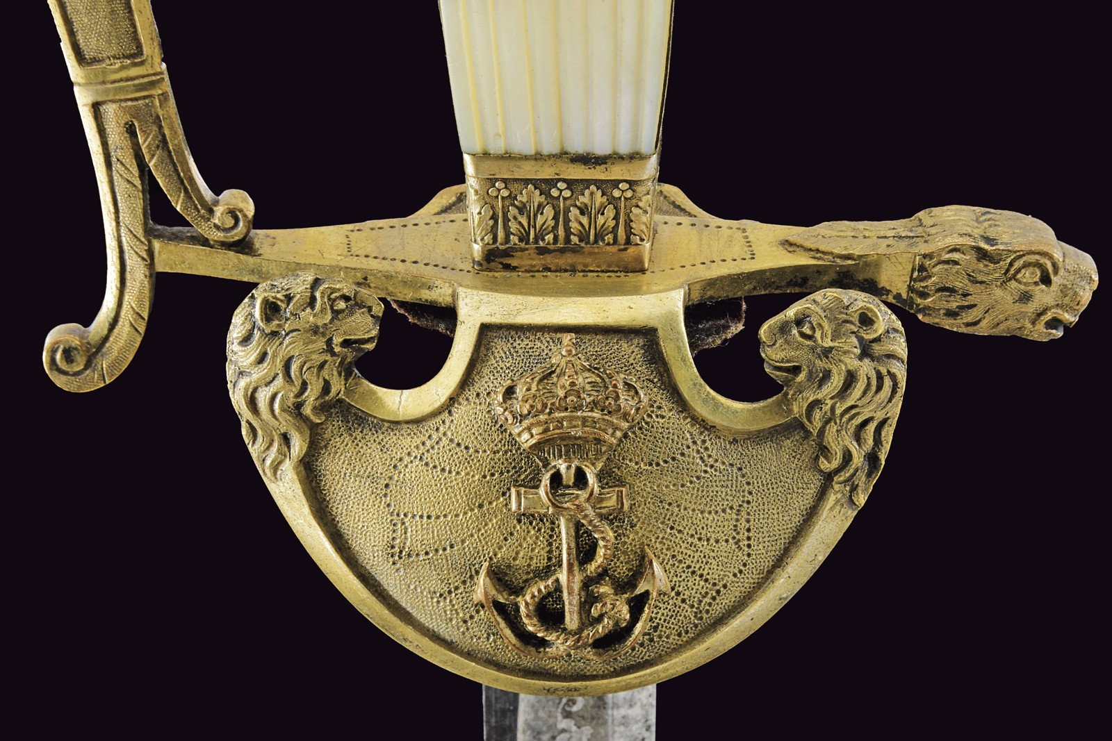 Spadino da funzionario amministrativo navale, Regno di Sardegna, lunghezza 87.3 cm, terzo quarto ...