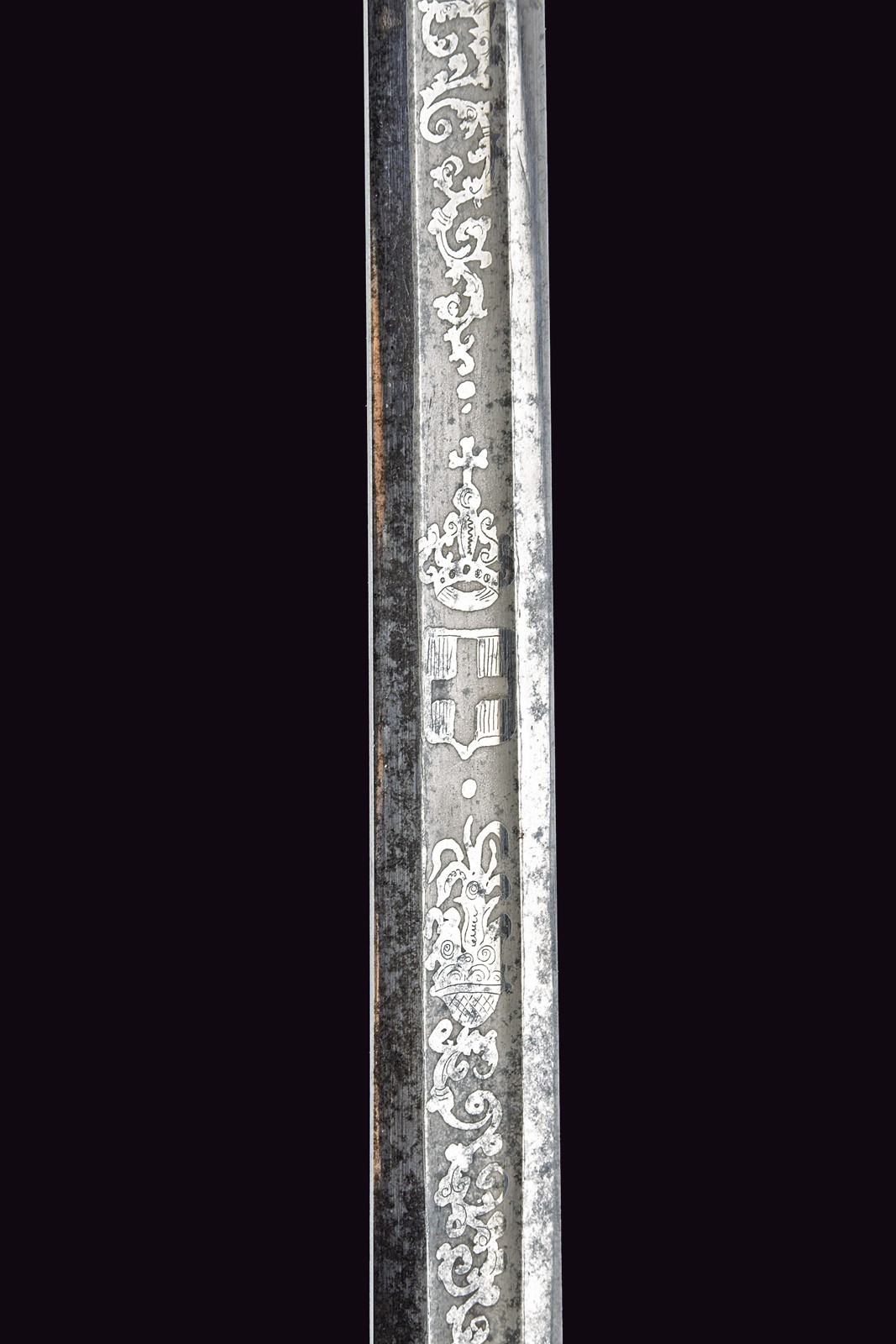 Spadino da funzionario amministrativo navale, Regno di Sardegna, lunghezza 87.3 cm, terzo quarto ...