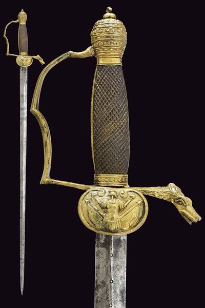 Spadino, Stato Pontificio, lunghezza 87 cm, Prima metà del XIX Secolo