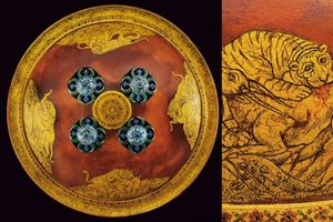 Bellissimo sipar dipinto e smaltato