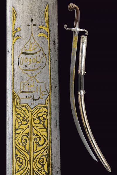 Importante shamshir, Turchia, Prima metà del XIX Secolo, 93.5 cm