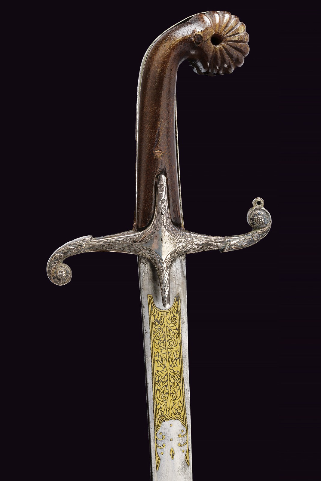 Importante shamshir, Turchia, Prima metà del XIX Secolo, 93.5 cm