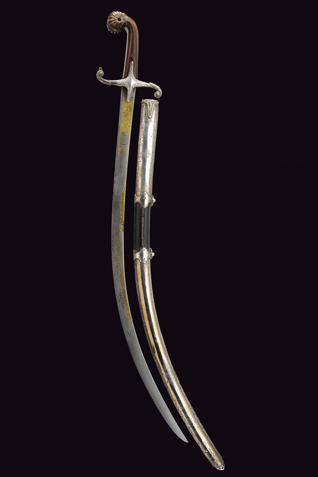 Importante shamshir, Turchia, Prima metà del XIX Secolo, 93.5 cm