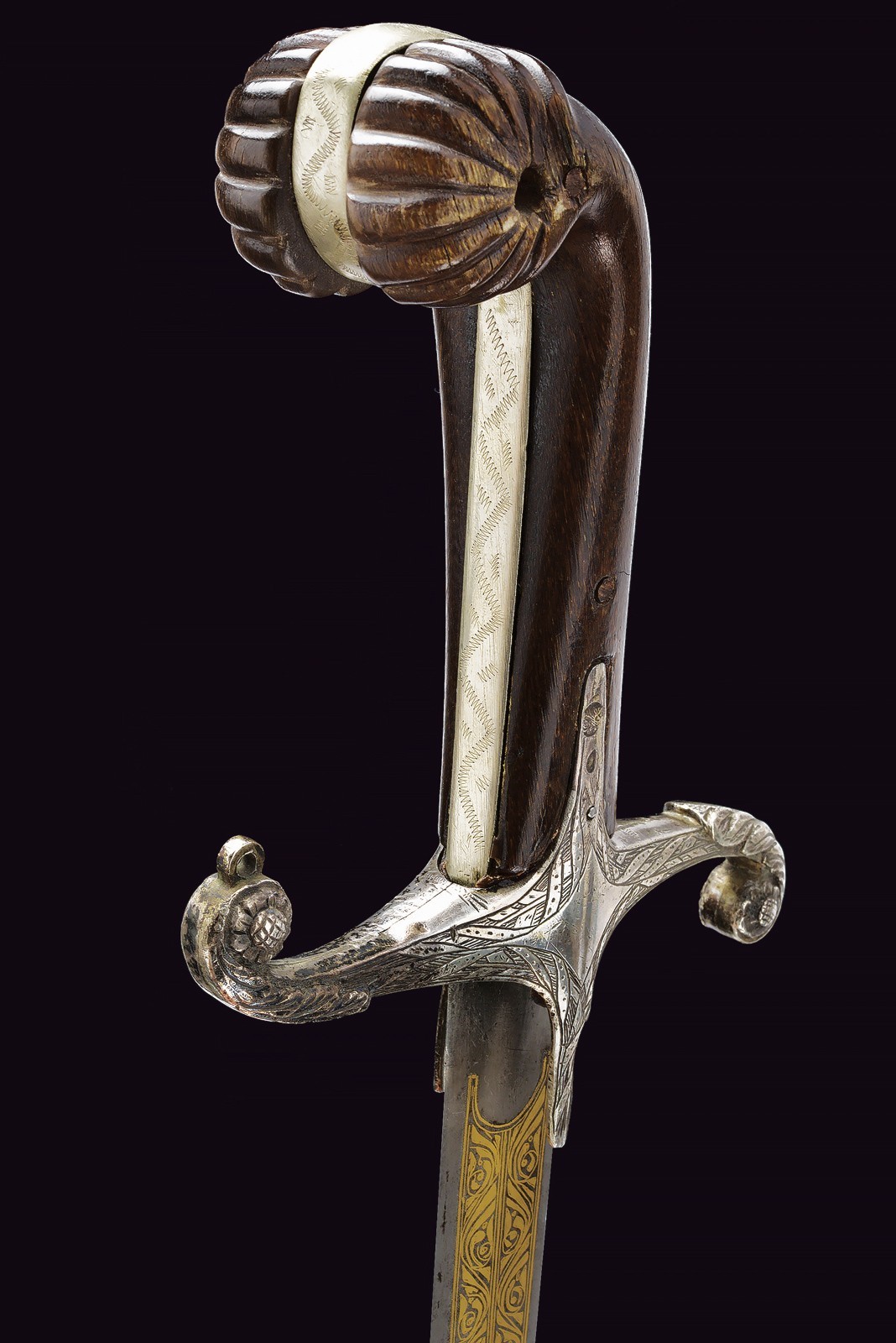 Importante shamshir, Turchia, Prima metà del XIX Secolo, 93.5 cm