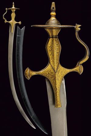 Bel tulvar con lama in damasco