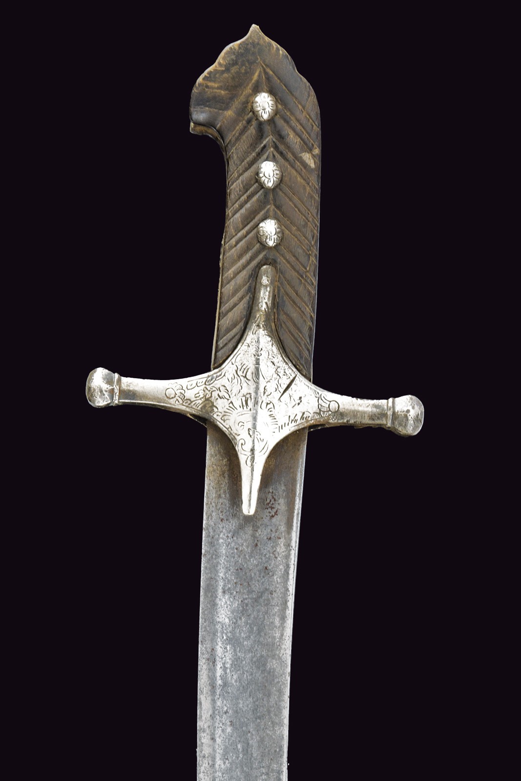 Karabela ottomana, XIX Secolo, fornimenti in argento