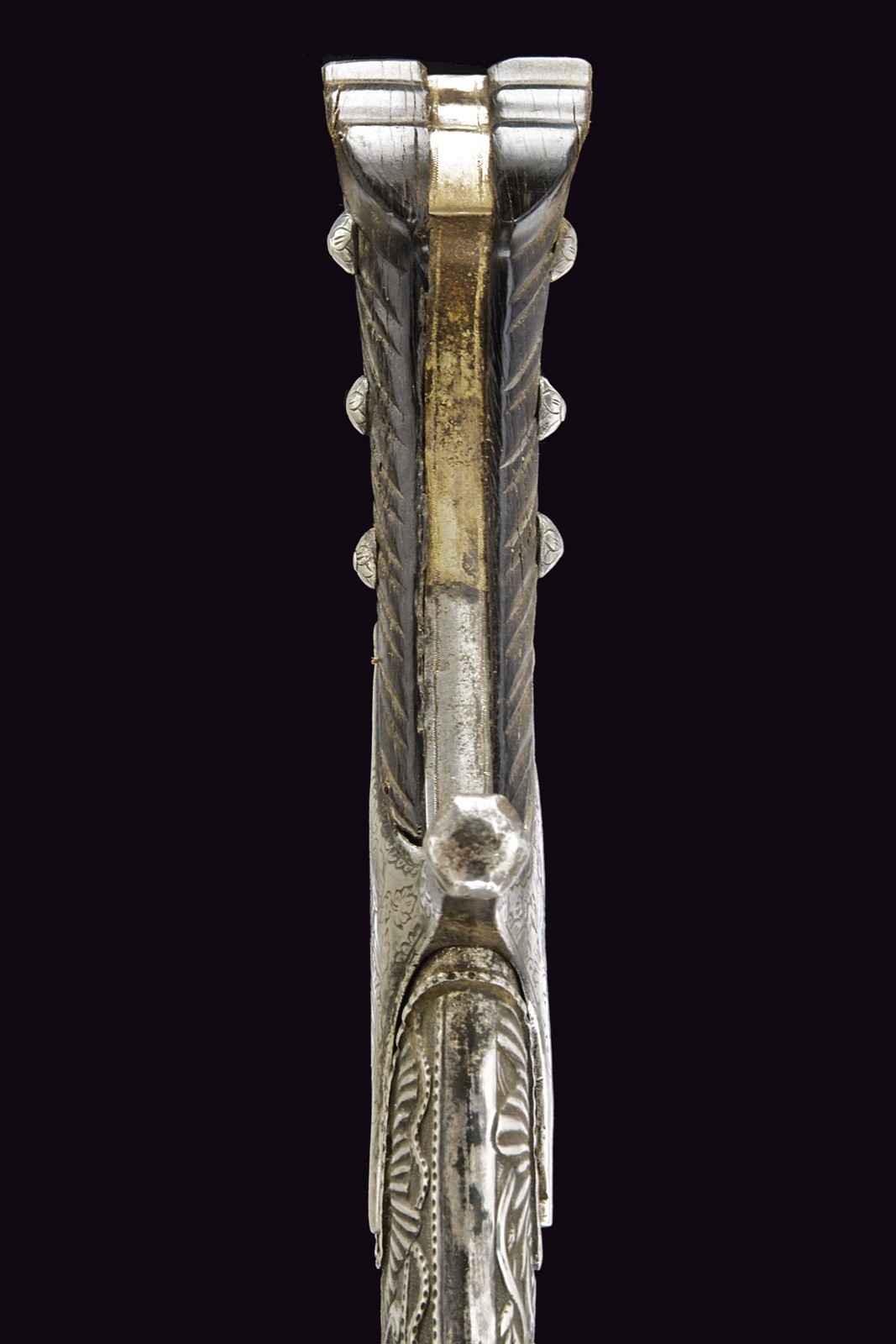 Karabela ottomana, XIX Secolo, fornimenti in argento