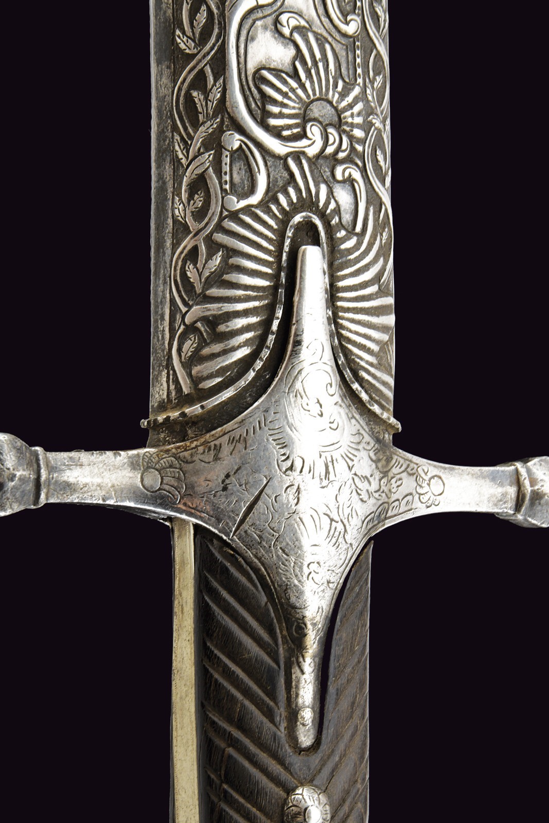 Karabela ottomana, XIX Secolo, fornimenti in argento