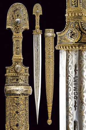 Finissimo kindjal con fornimenti in argento