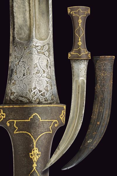 Bel kandshar, lama in damasco, Persia, Seconda metà del XIX Secolo