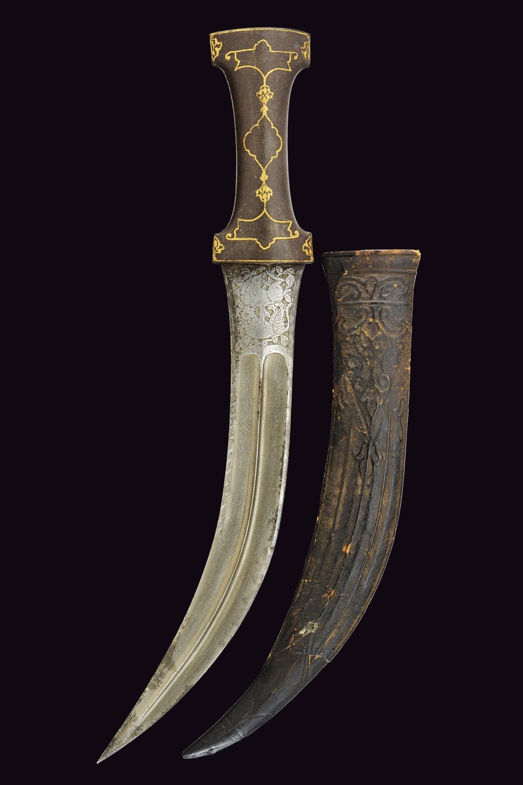 Bel kandshar, lama in damasco, Persia, Seconda metà del XIX Secolo