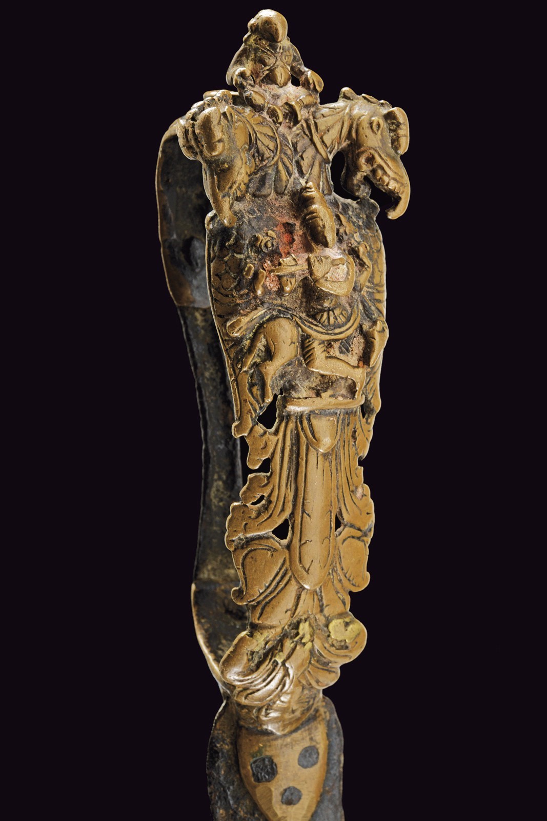 Bichwa indiana, lama curva in ferro, XVII/XVIII secolo