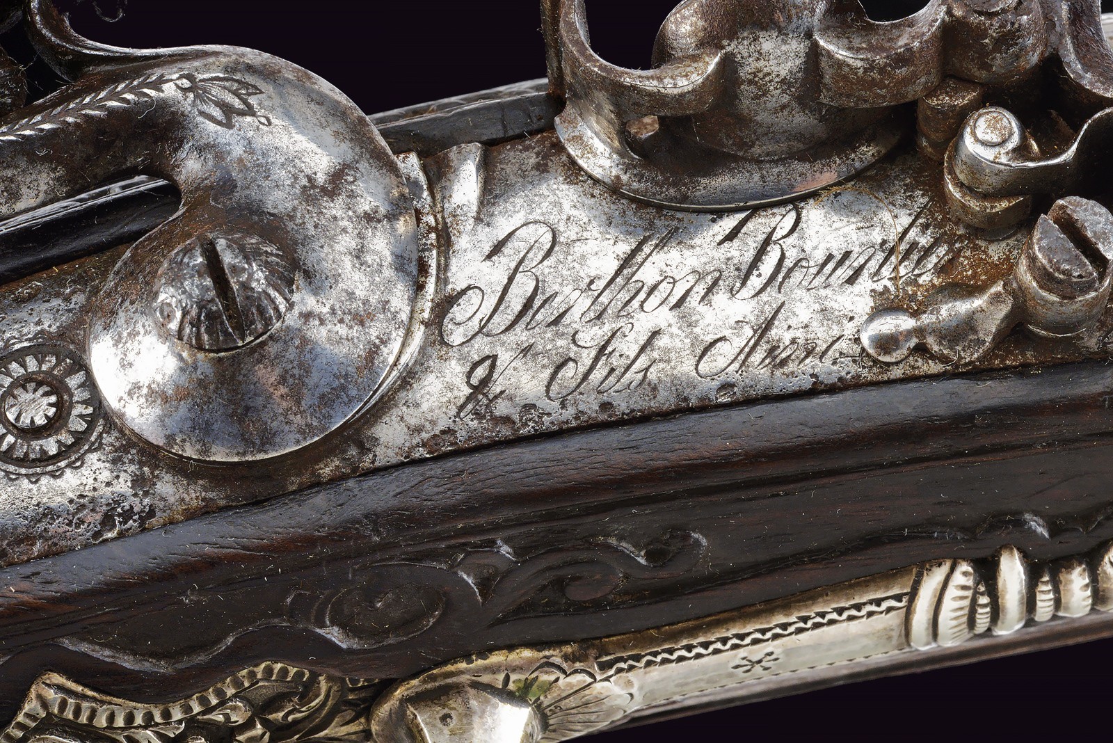 B. Bourlier, Pistola a pietra focaia per il mercato orientale, St. Etienne, XIX secolo