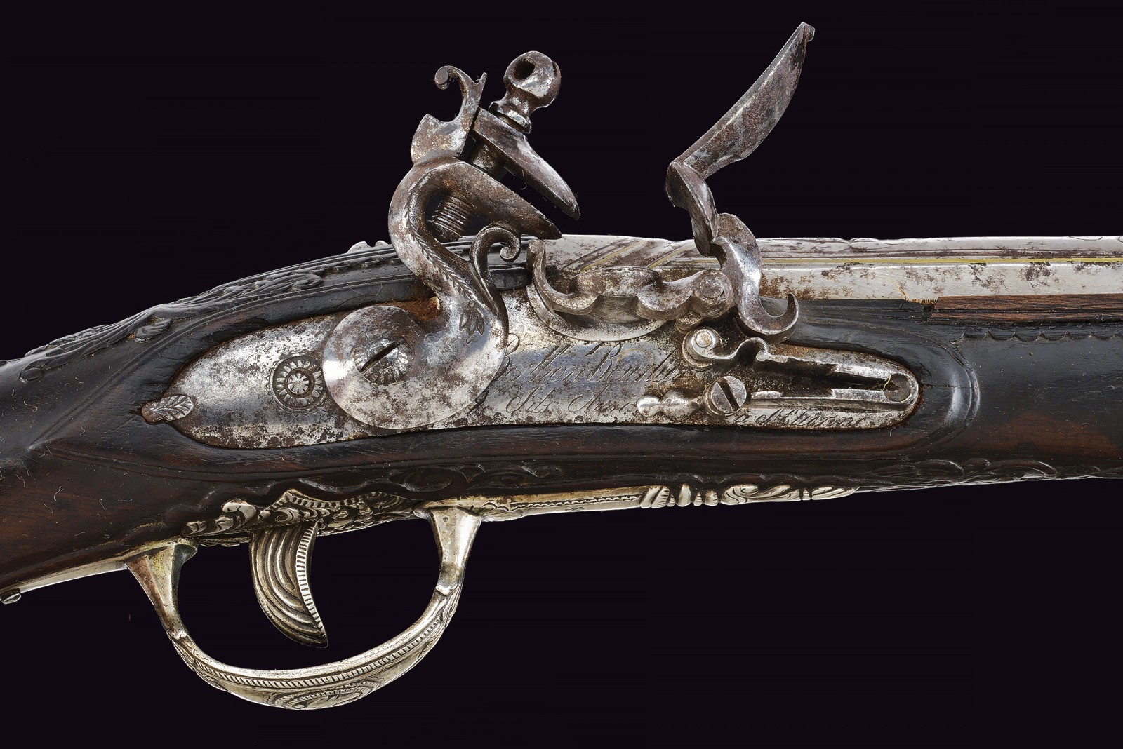 B. Bourlier, Pistola a pietra focaia per il mercato orientale, St. Etienne, XIX secolo