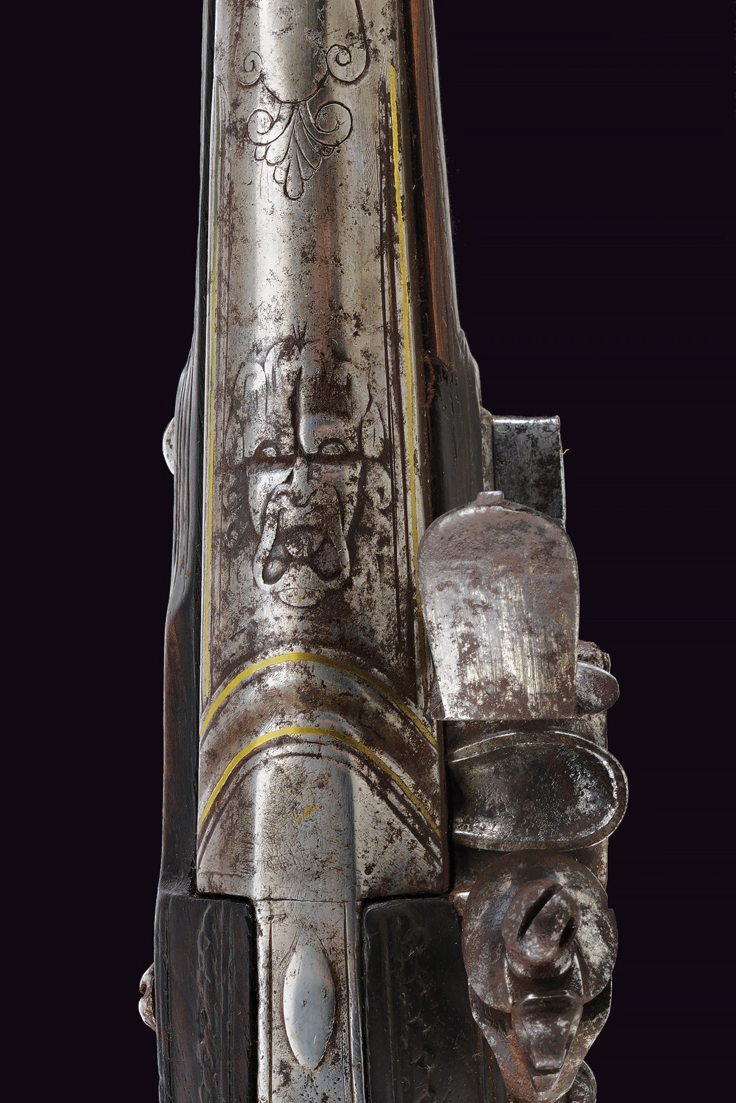 B. Bourlier, Pistola a pietra focaia per il mercato orientale, St. Etienne, XIX secolo
