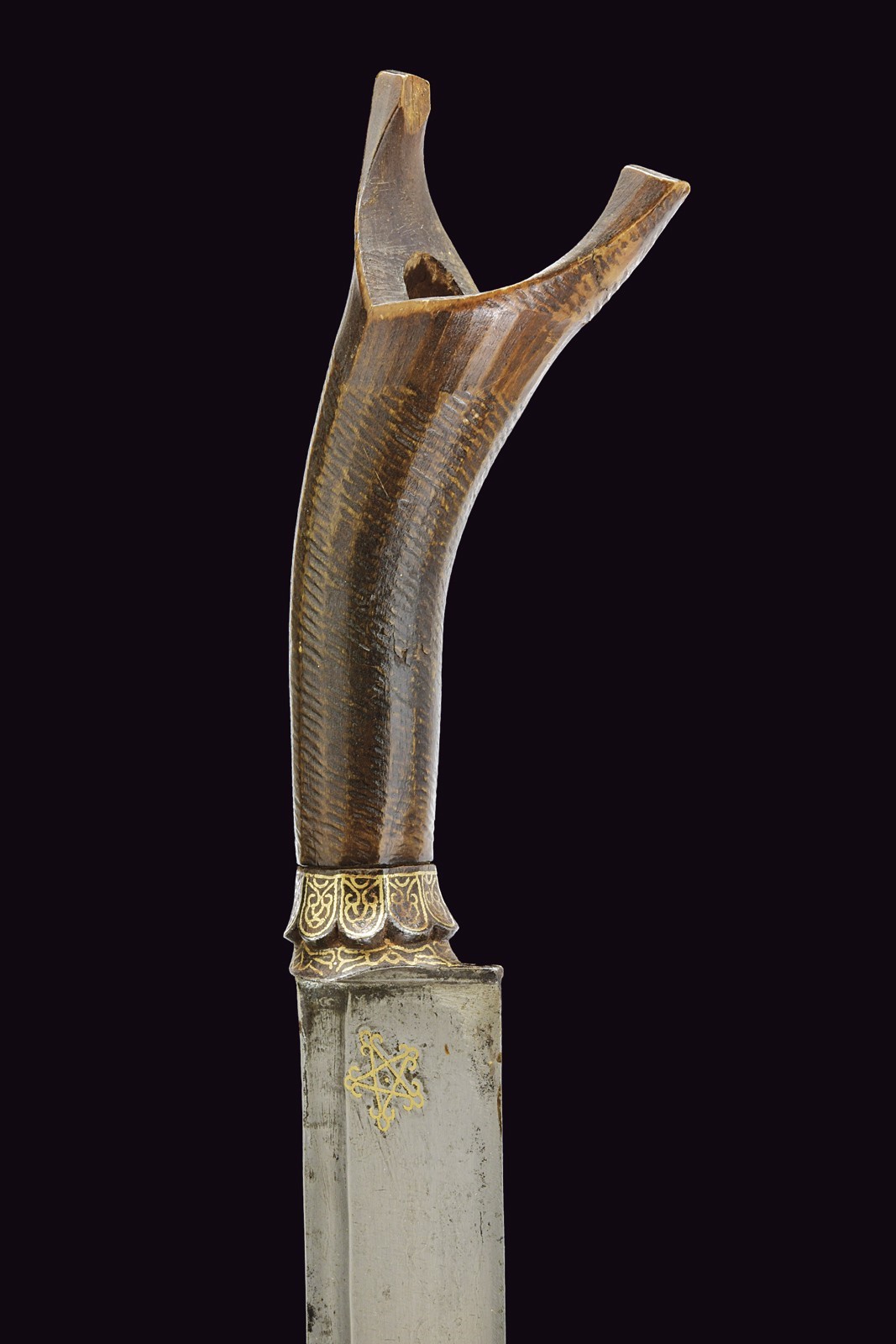 Sikin Panjang, lama dritta decorata in oro, Sumatra, fine XIX secolo