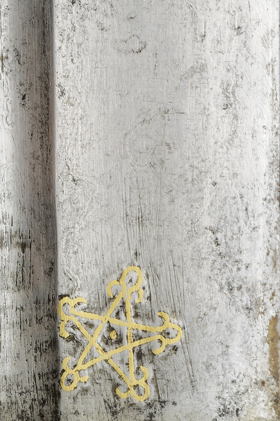 Sikin Panjang, lama dritta decorata in oro, Sumatra, fine XIX secolo