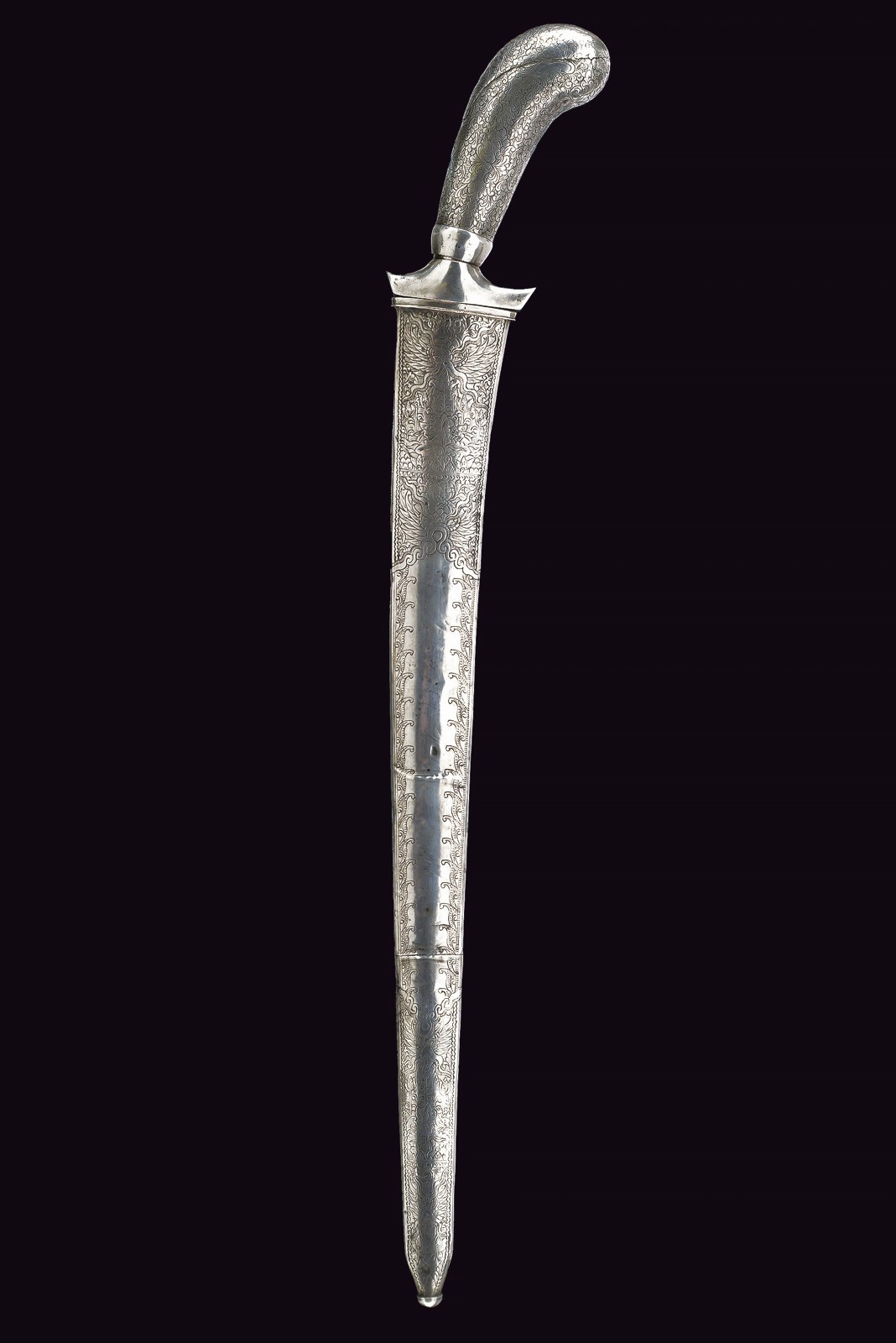 Pedang Lurus in argento, Giava, XIX Secolo