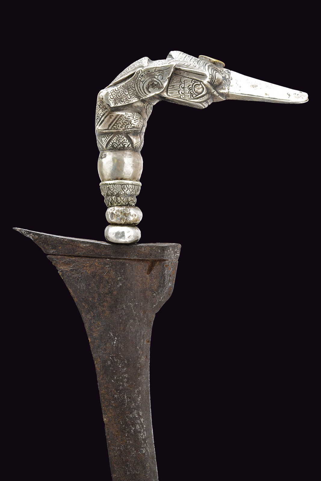 Kingfisher kris, Lama dritta a due fili in pamor, XIX Secolo