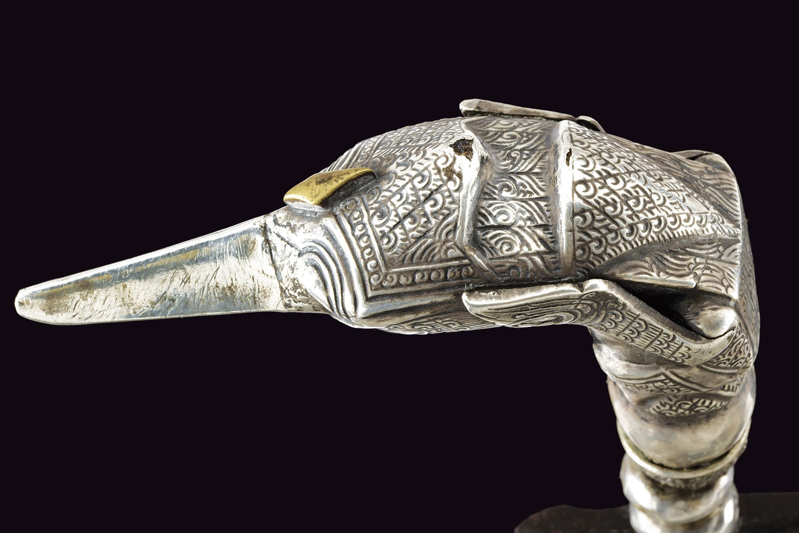 Kingfisher kris, Lama dritta a due fili in pamor, XIX Secolo