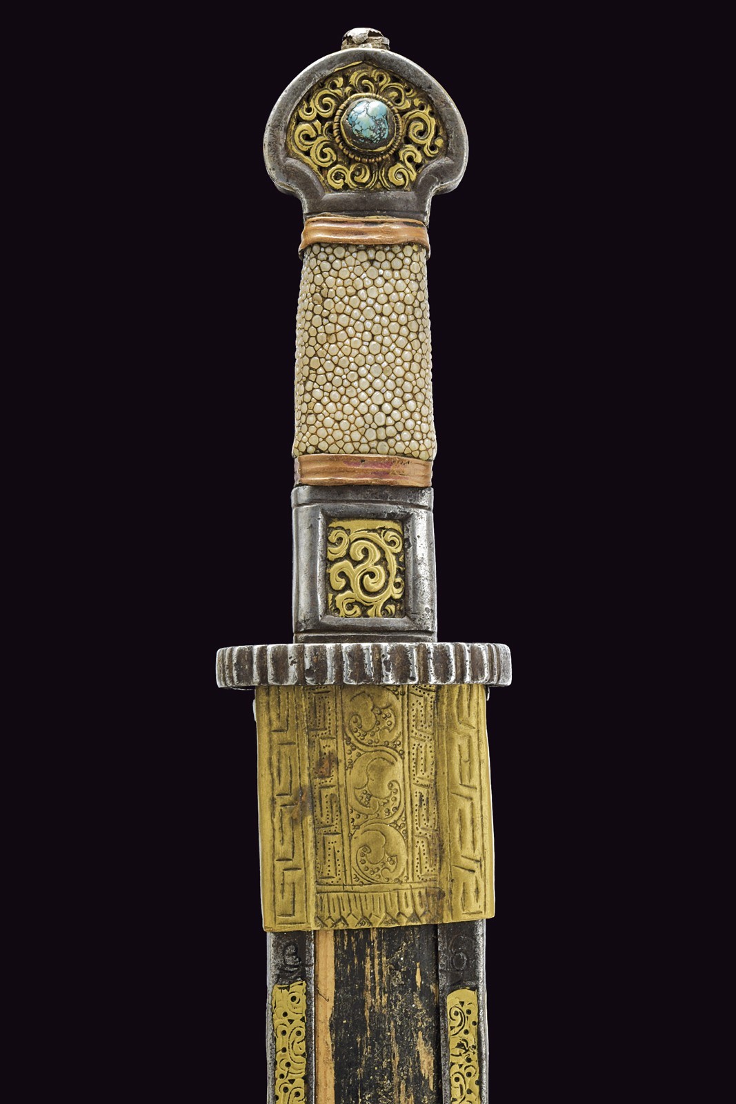 Spada corta tibetana del XIX secolo