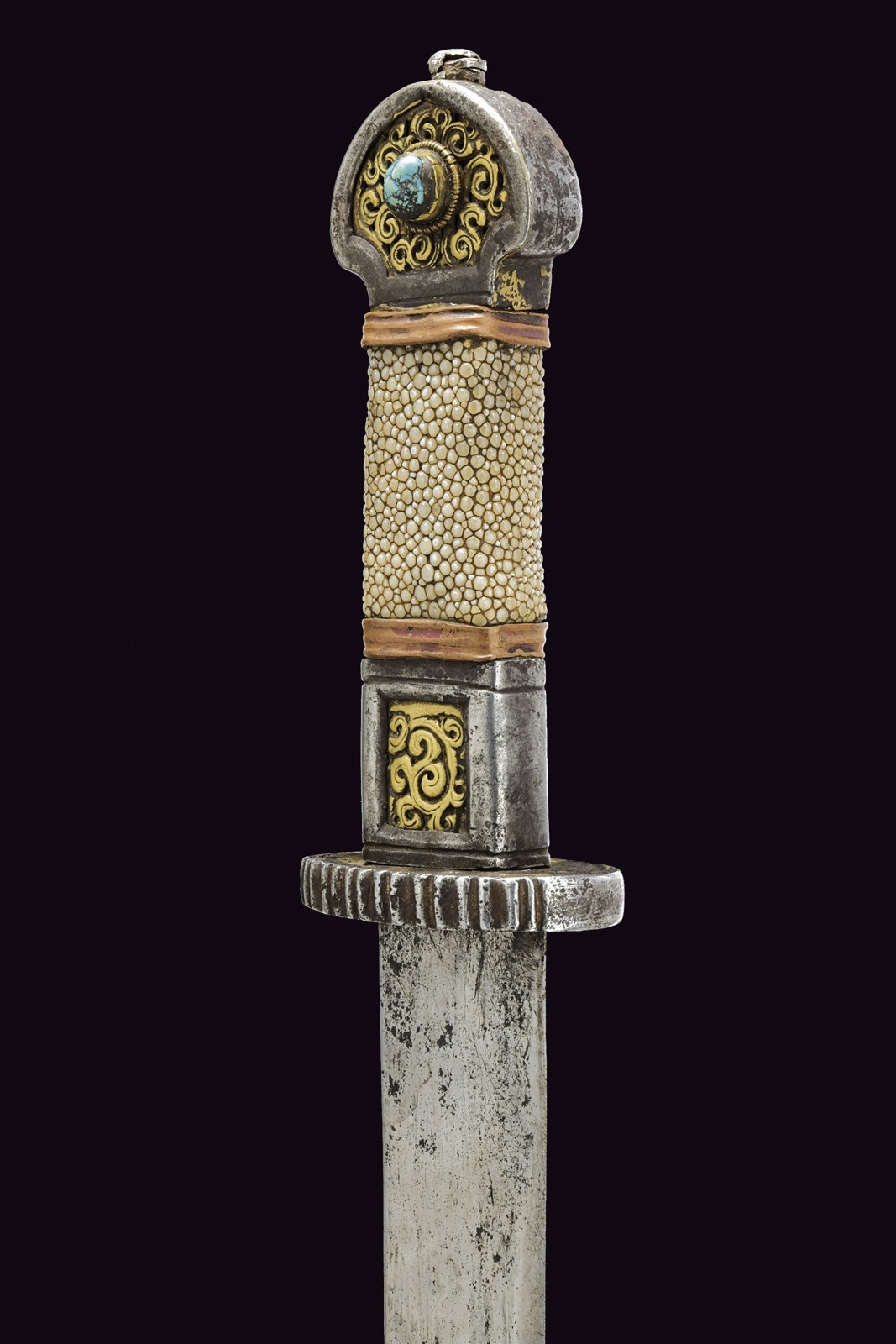 Spada corta tibetana del XIX secolo