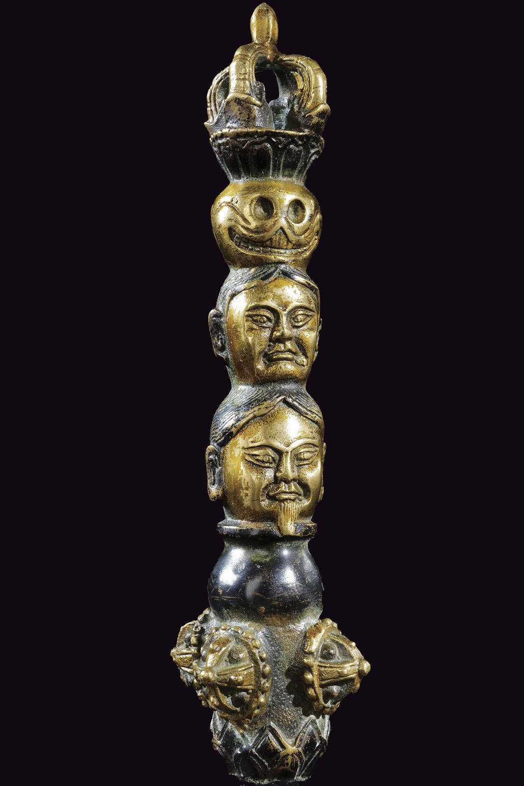 Khatvanga Vajrayoghini, metallo color ottone, altezza 48 cm, XX Sec.
