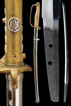 Katana in montatura Kyu-gunto