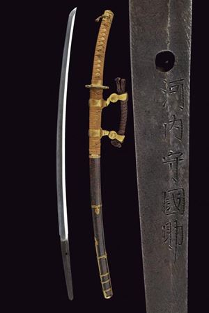 Katana in montatura sul tipo del Tachi
