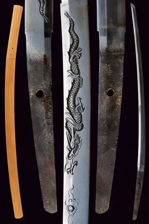 Katana firmata in shirasaya