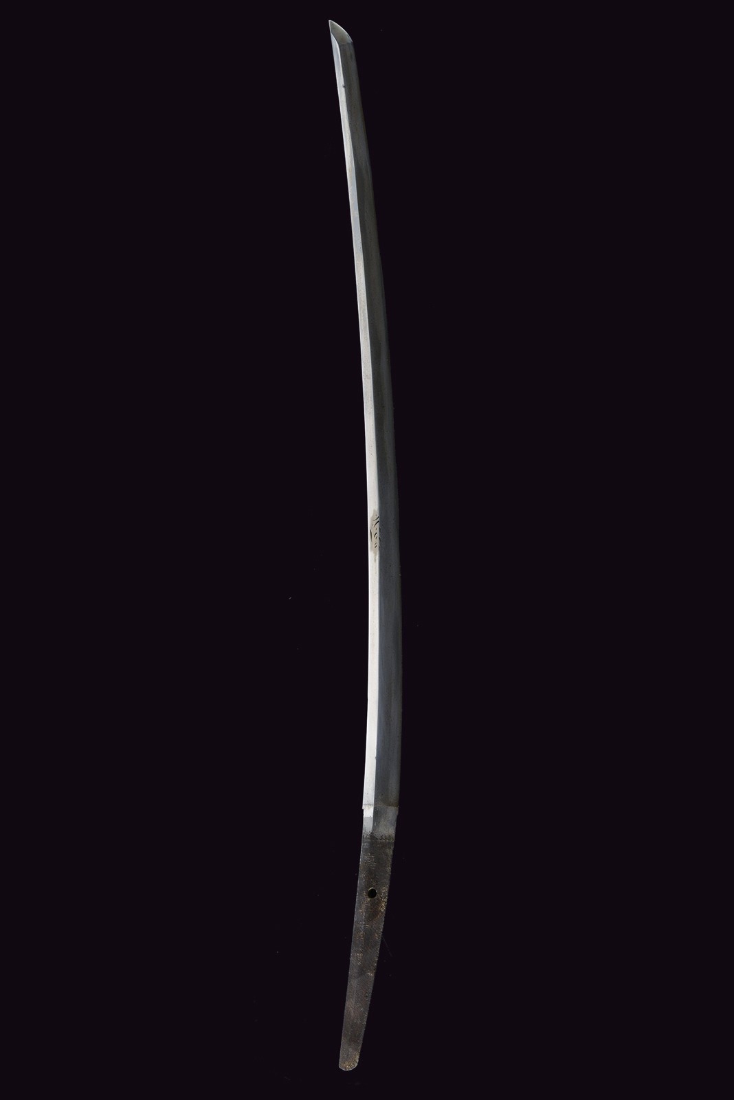 Katana firmata Minomoto Kiyomaru, lama shinogi zukuri in shirasaya, Edo (1850)