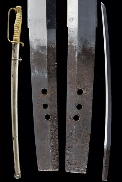 Kyomitsu, Katana in montatura kyu-gunto del Periodo Muromachi