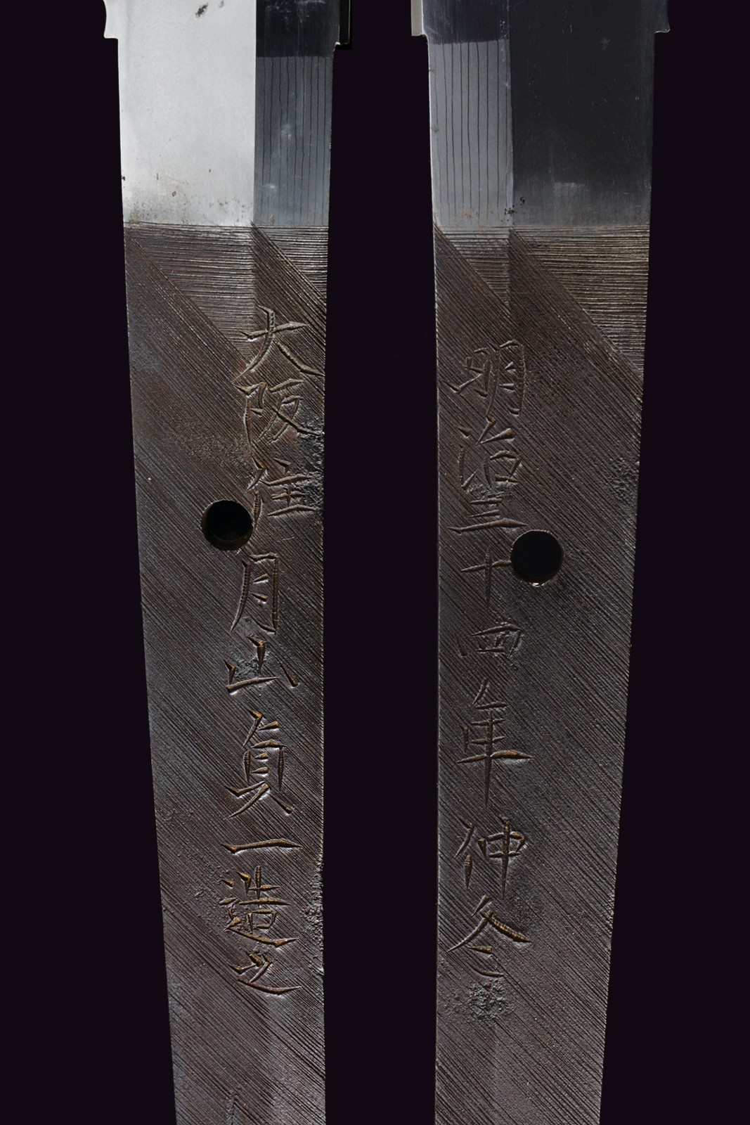 Gassan Sadakazu, Katana firmata in shirasaya