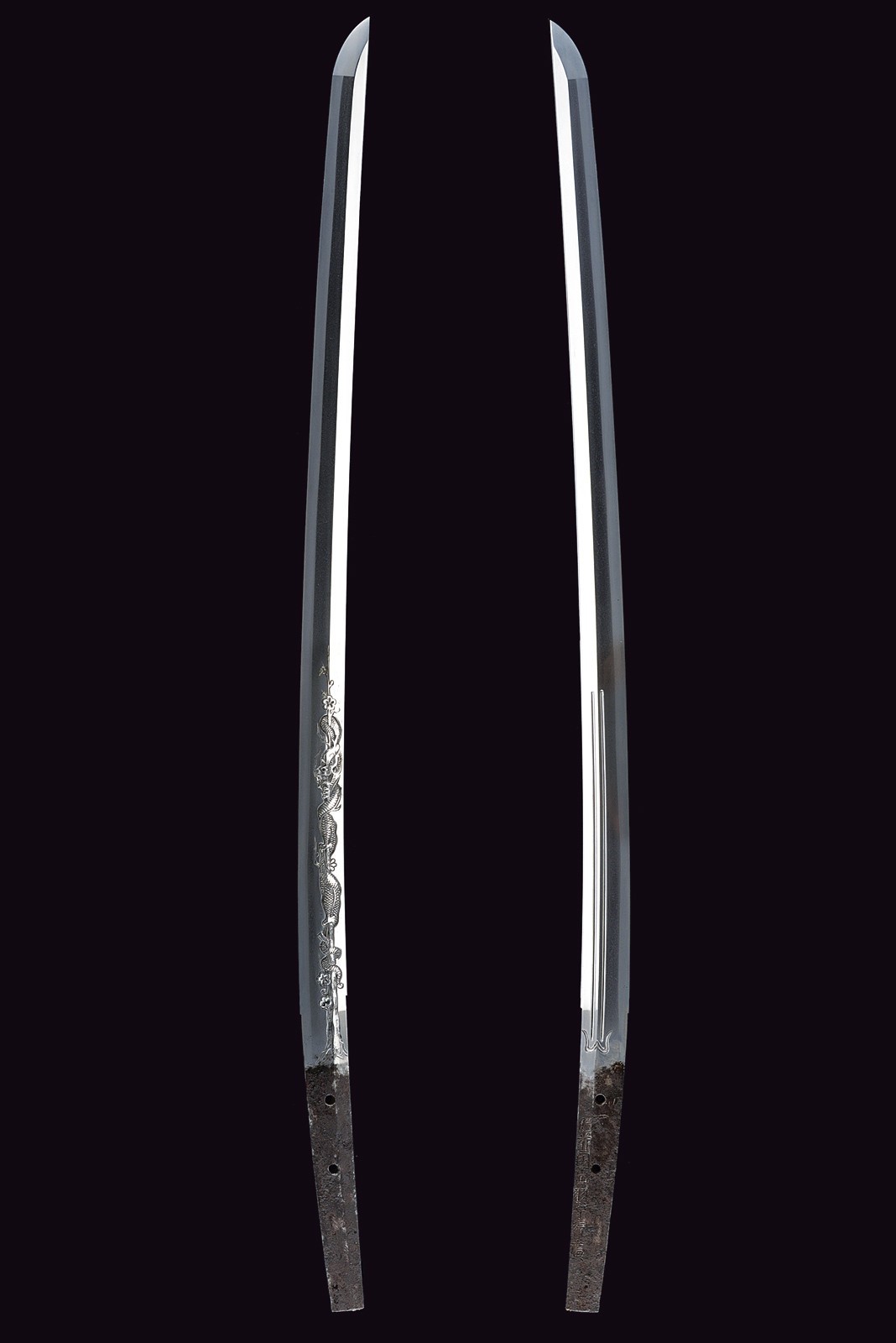 Hizen no Kuni Dewa no Kami Yukihiro, Tachi firma in Edo con lama shinogi-zukuri