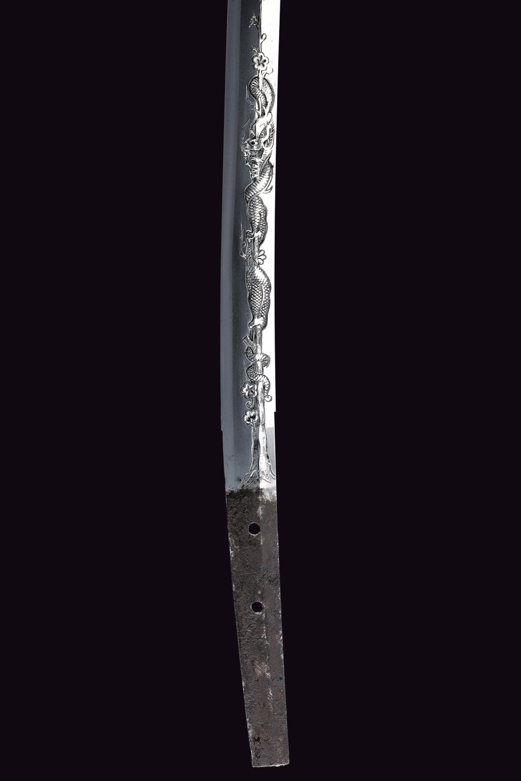 Hizen no Kuni Dewa no Kami Yukihiro, Tachi firma in Edo con lama shinogi-zukuri