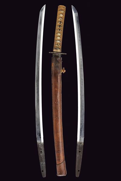 Wakizashi, Lama Shinogi-zukuri in Koshirae composito, Giappone, XIX Secolo