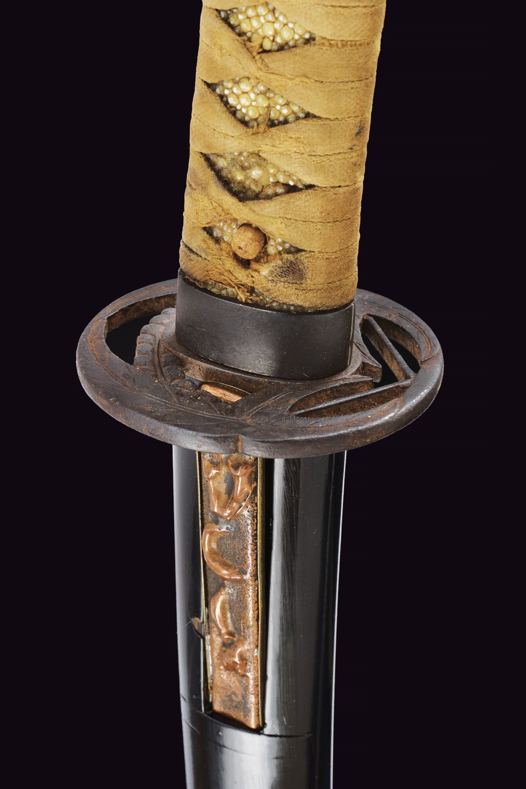 Wakizashi giapponese, periodo Edo, lunghezza 76,3 cm
