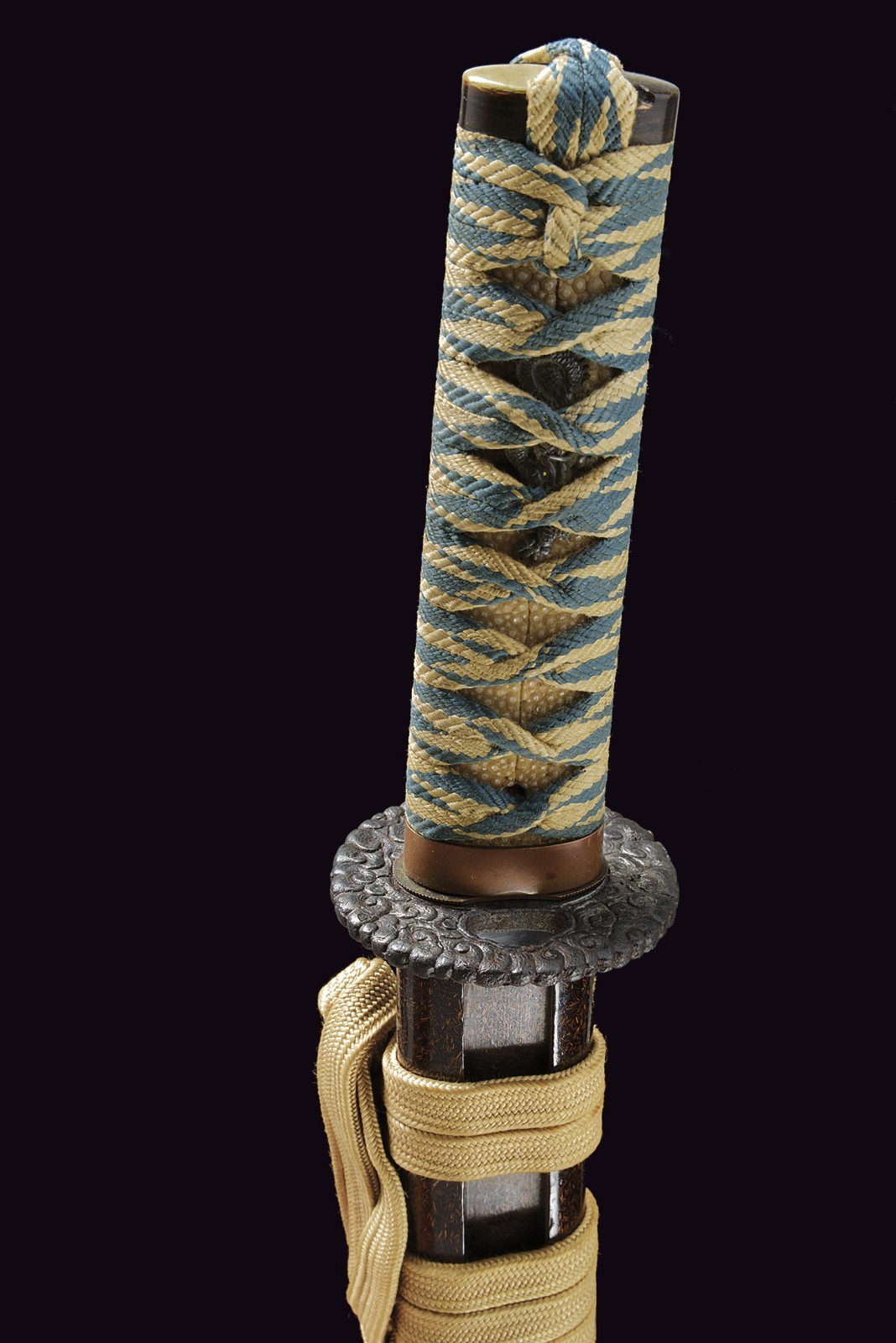 Wakizashi, Giappone, Lama Mino hira-zukuri, lunghezza 45,5 cm, Periodo Edo (1603-1867)