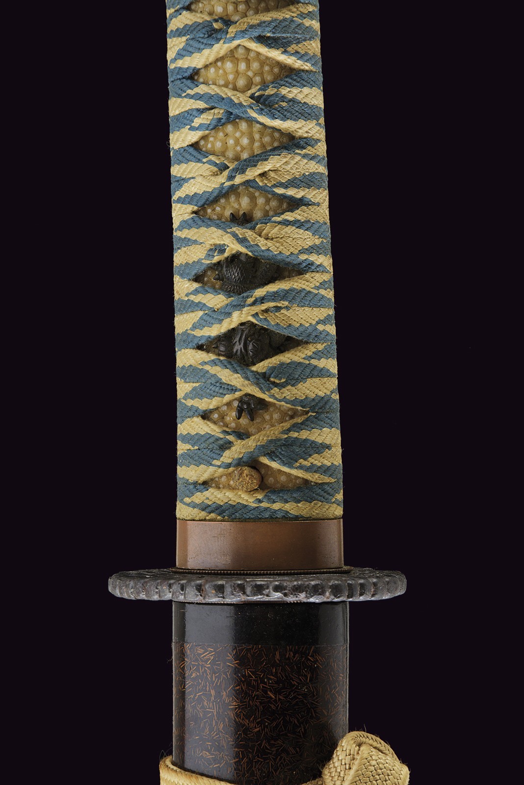 Wakizashi, Giappone, Lama Mino hira-zukuri, lunghezza 45,5 cm, Periodo Edo (1603-1867)