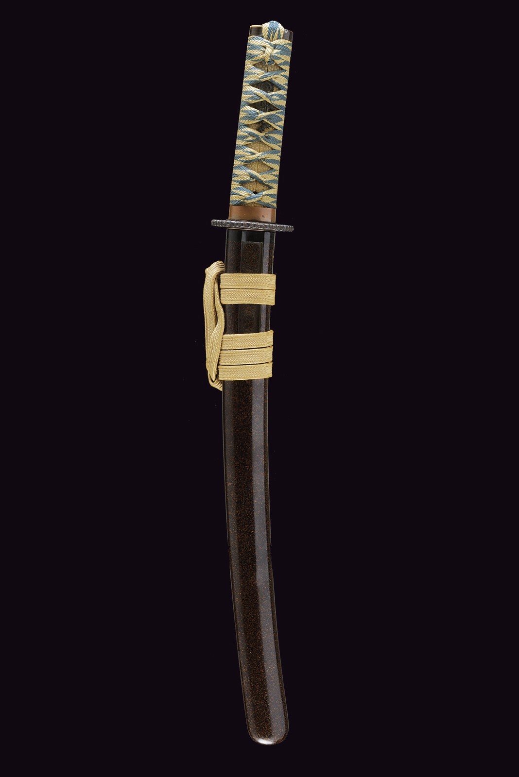Wakizashi, Giappone, Lama Mino hira-zukuri, lunghezza 45,5 cm, Periodo Edo (1603-1867)
