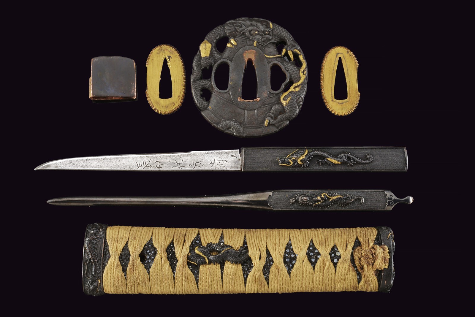 Wakizashi in koshirae, Giappone, Periodo Showa, lunghezza 71.5 cm
