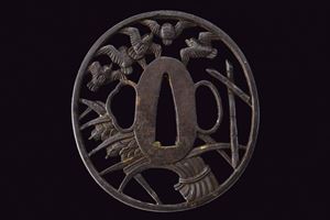 An interesting tsuba in Choshu style